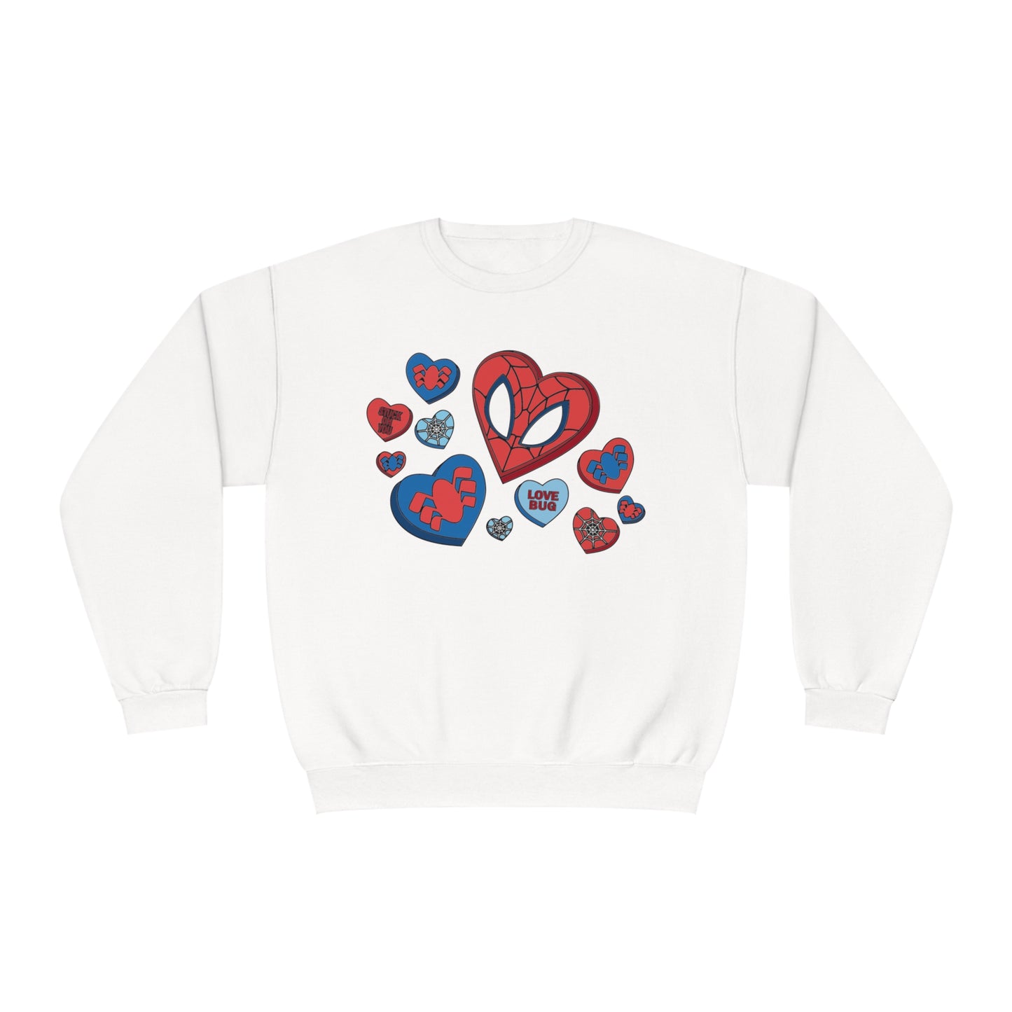 Spidey Hearts - Unisex NuBlend® Crewneck Sweatshirt