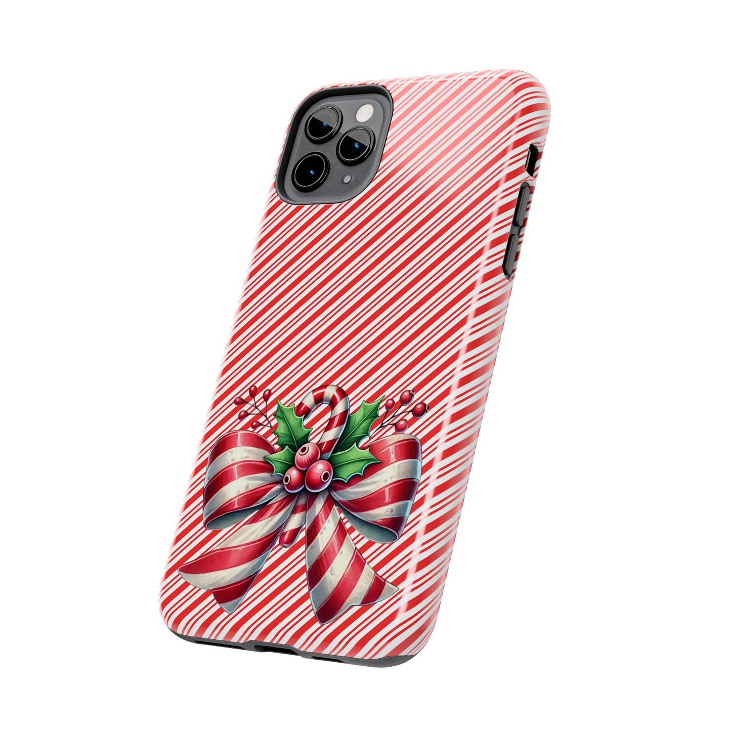 Candy Cane Bow - Christmas  -  Tough Phone Cases