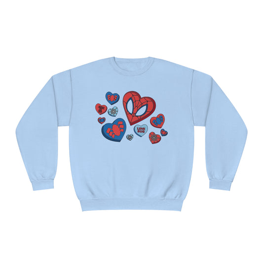 Spidey Hearts - Unisex NuBlend® Crewneck Sweatshirt