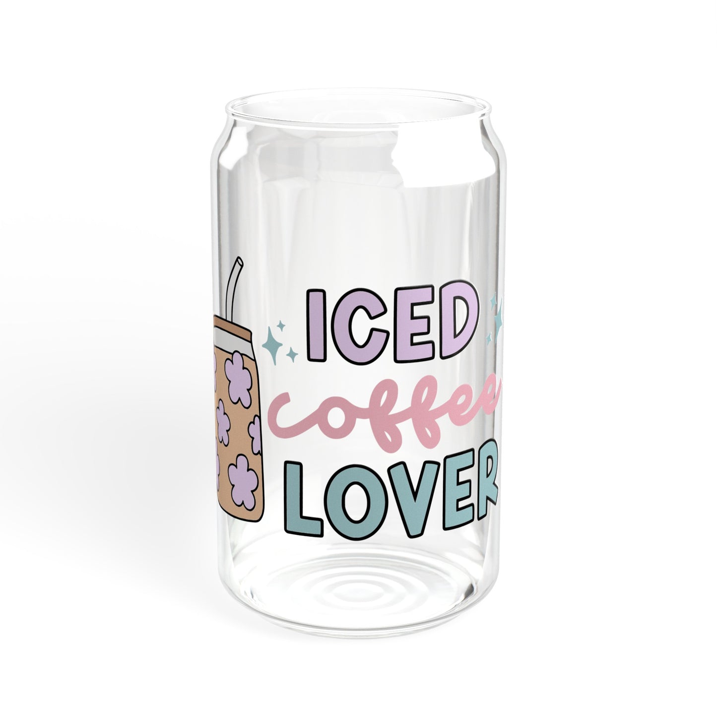 Iced Coffee Lover - Sipper Glass, 16oz