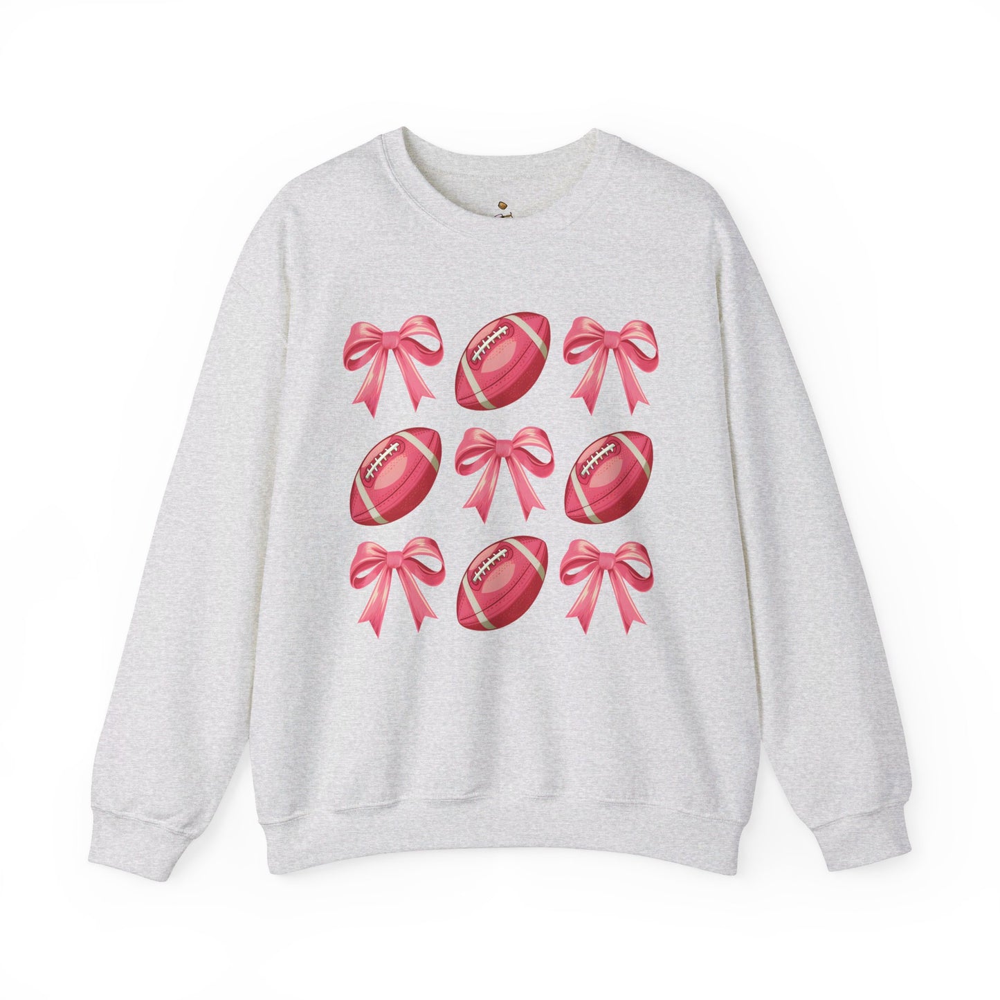 Pink Footballs and Bows Coquette Sweatshirt