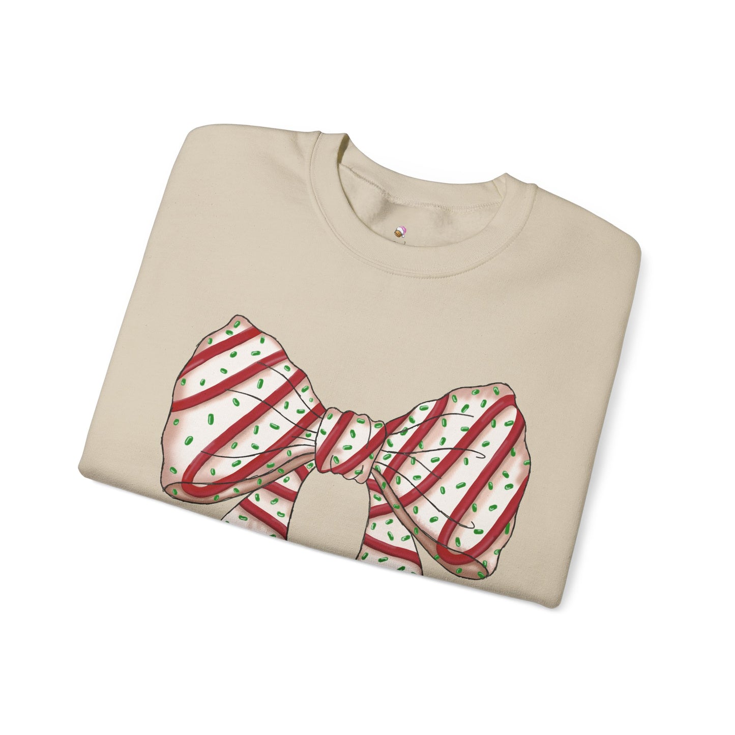 Christmas Snack Cake Coquette Crewneck Sweatshirt