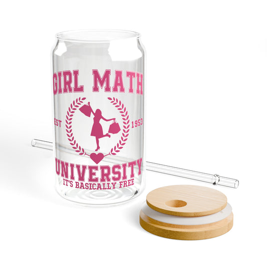 Girl Math University - Sipper Glass, 16oz