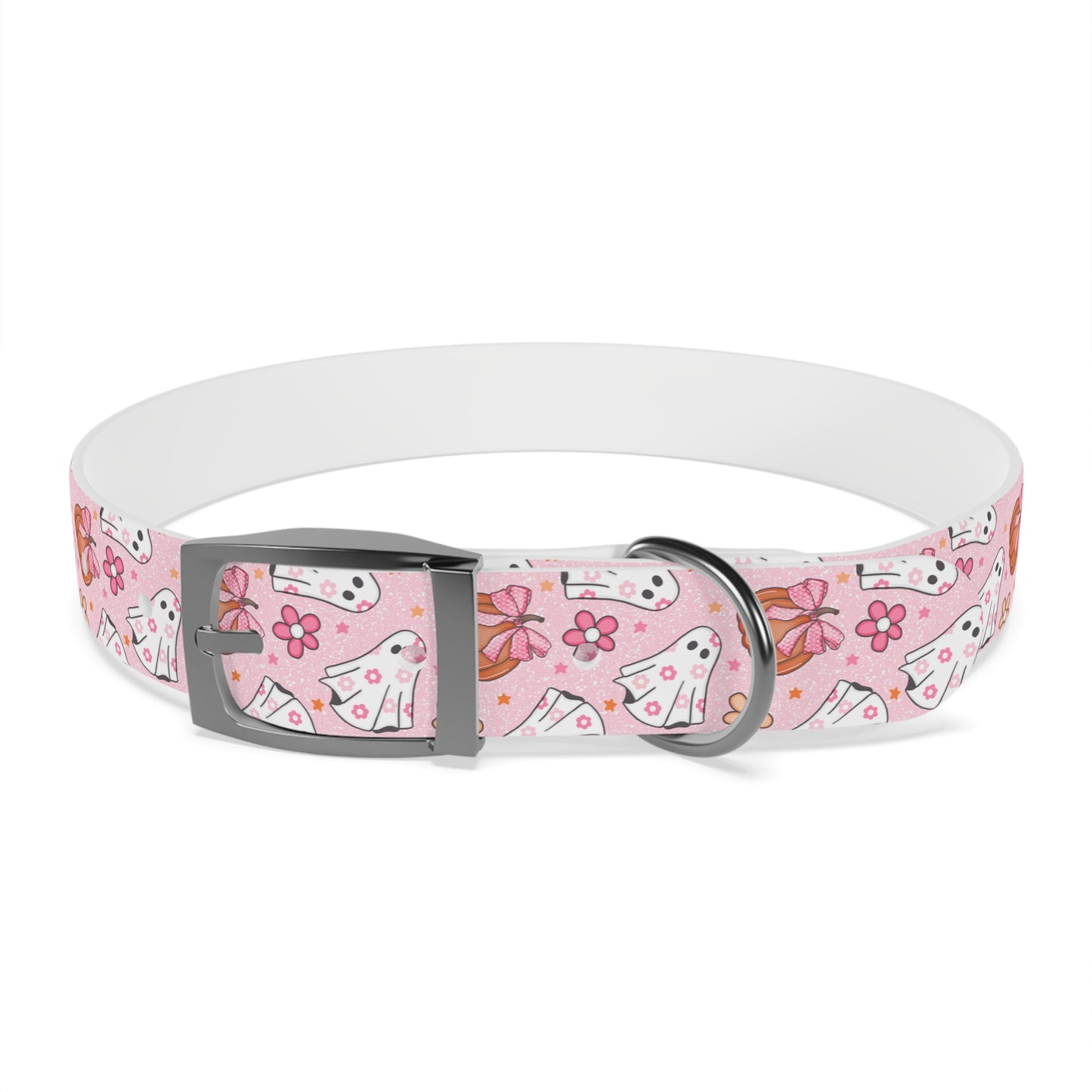 Pink Ghost  - Dog Collar