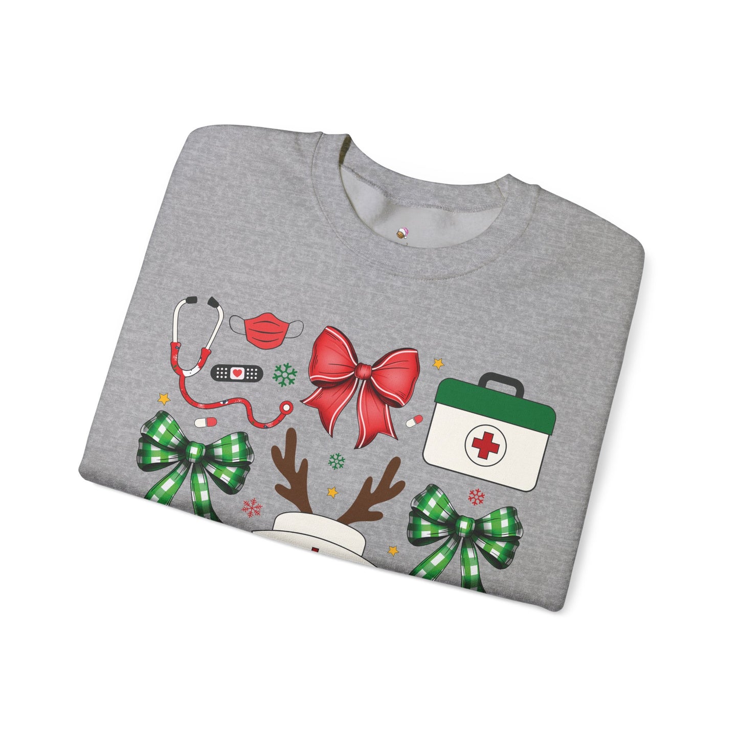 Christmas Nurse Coquette Christmas Sweatshirt