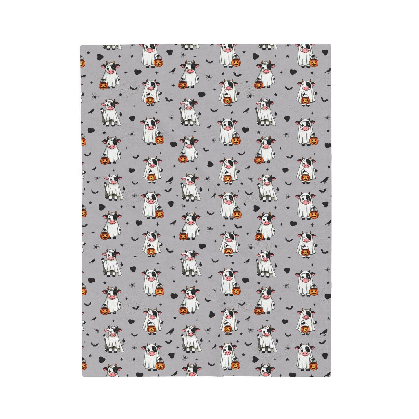 Halloween Cow Ghosts - Plush Blanket