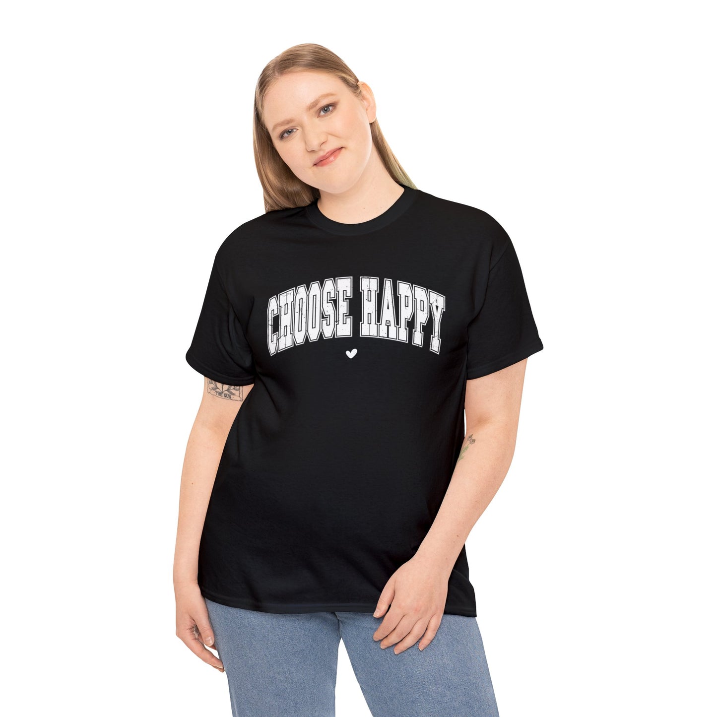 Choose Happy - Unisex Heavy Cotton Tee