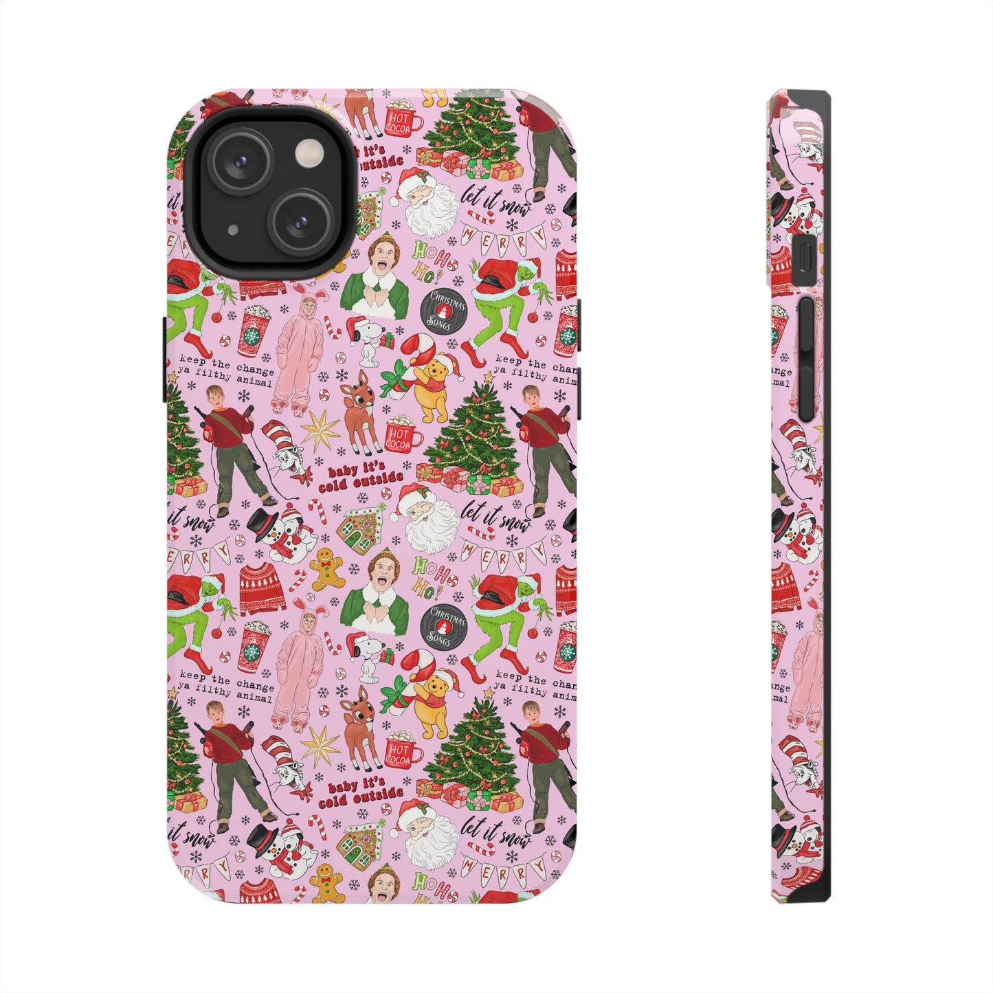 Pink Classic Christmas Movies  -  Tough Phone Cases