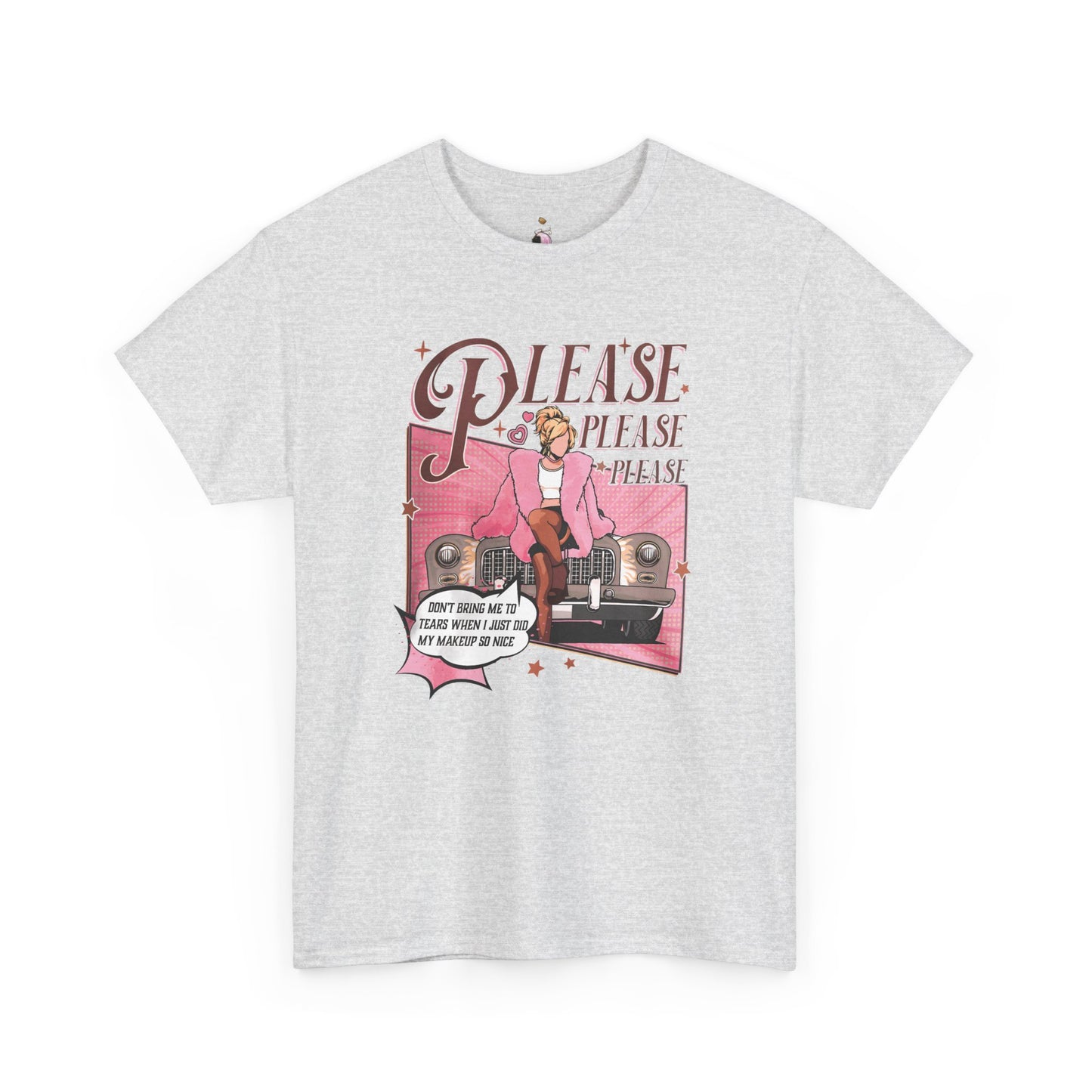 Please, Please Retro -  Unisex Heavy Cotton Tee