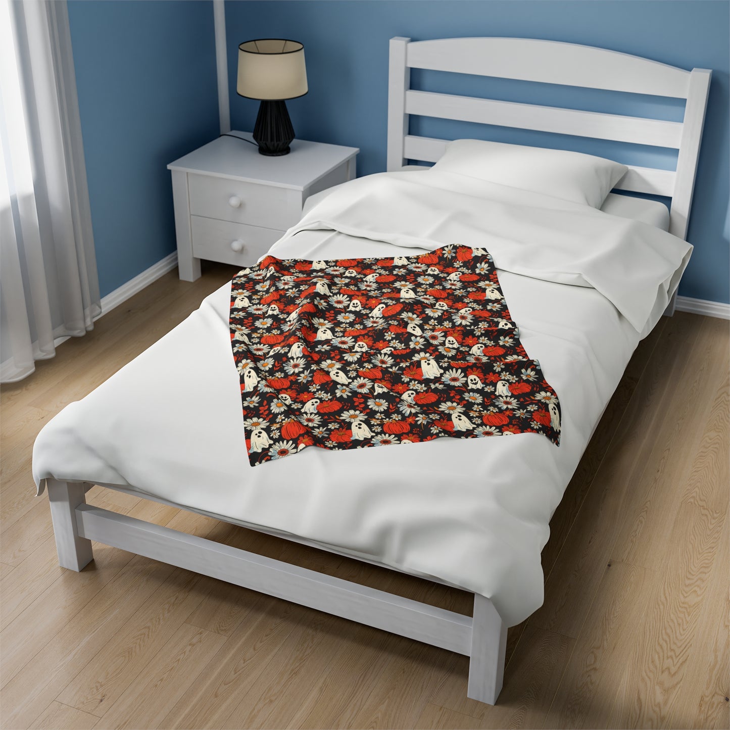 Ghost Floral - Plush Blanket