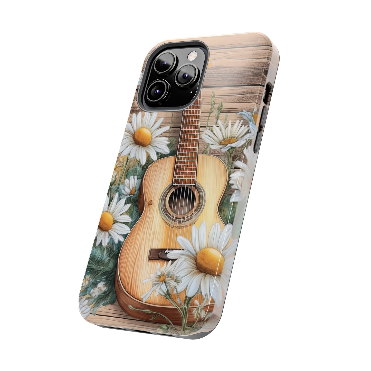 Guitar & Daisies - Tough Phone Cases