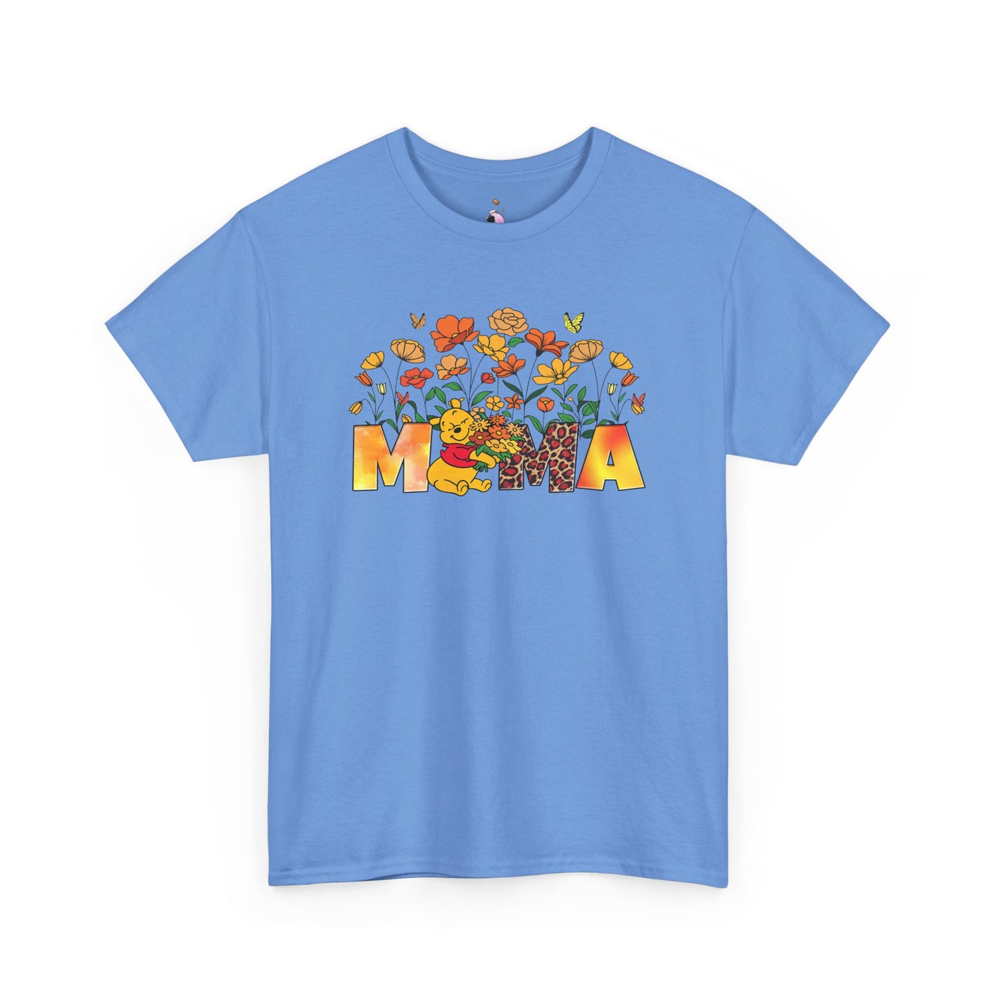 Pooh Floral Mama   - Unisex Heavy Cotton Tee