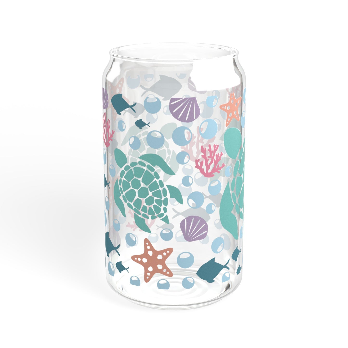 Sea Turtle - Sipper Glass, 16oz