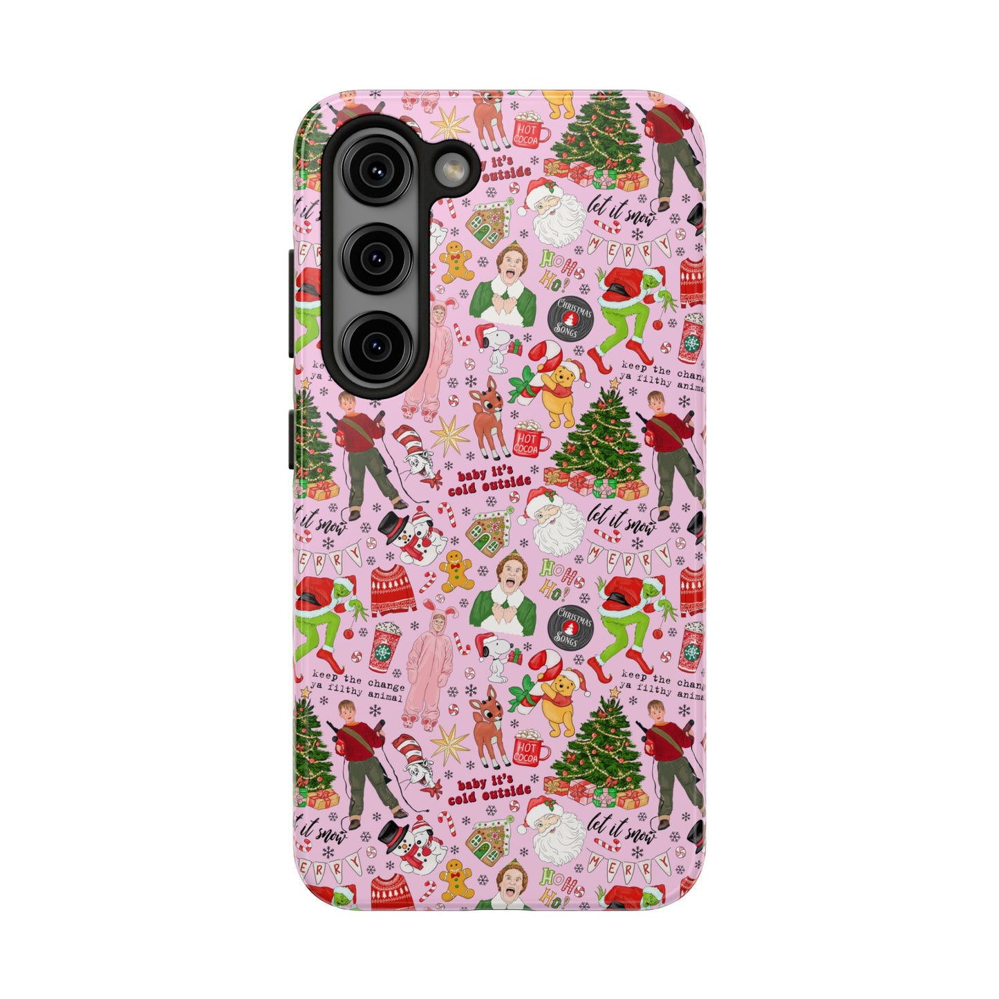 Pink Classic Christmas Movies  -  Tough Phone Cases