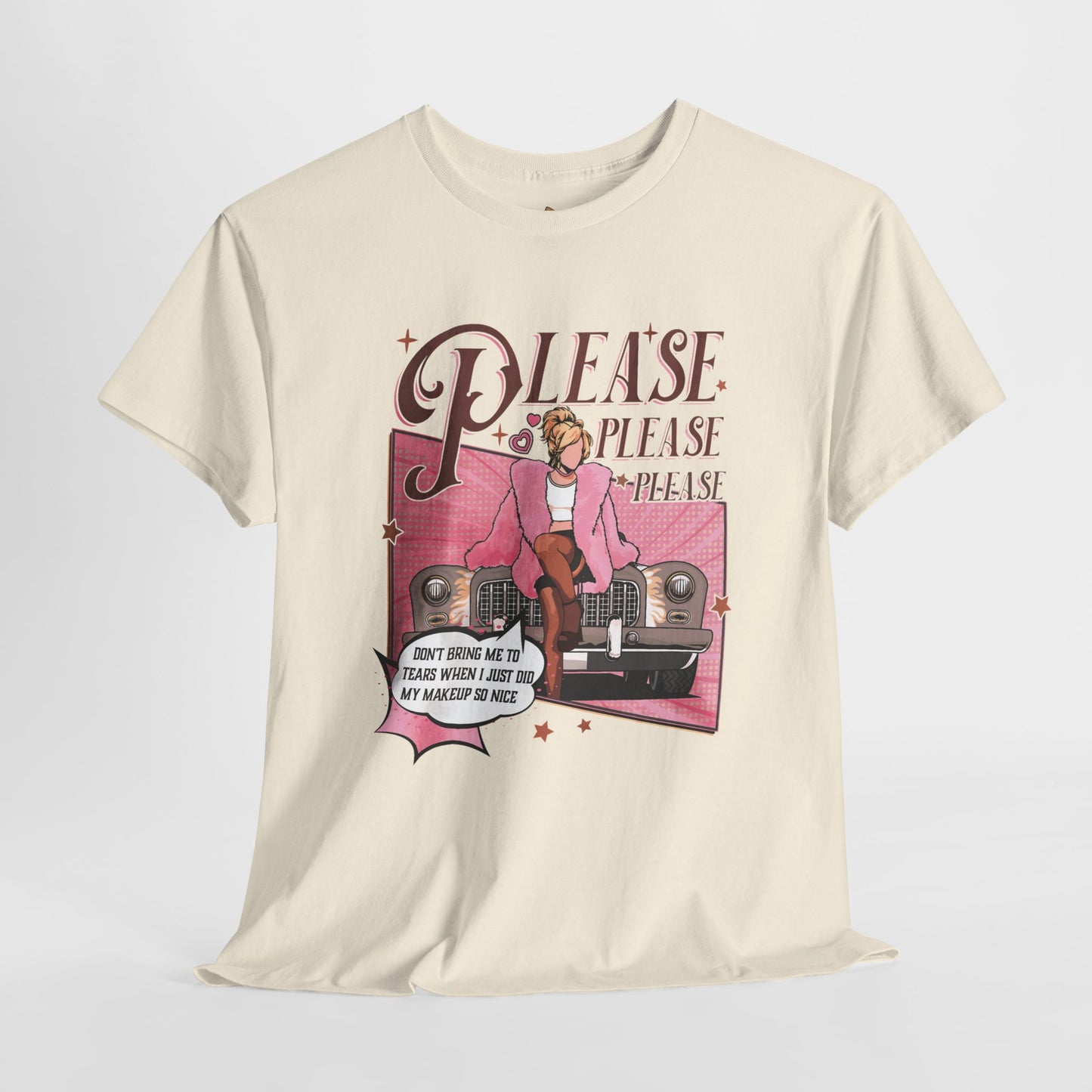 Please, Please Retro -  Unisex Heavy Cotton Tee