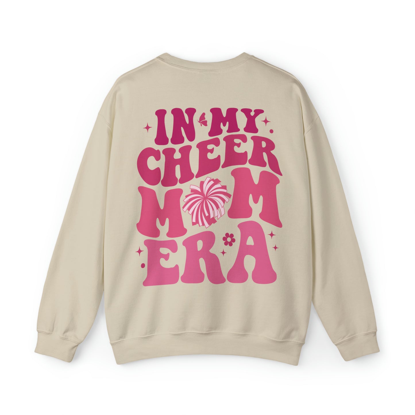 Cheer Mom Era - Front & Back  -  Unisex Heavy Blend™ Crewneck Sweatshirt