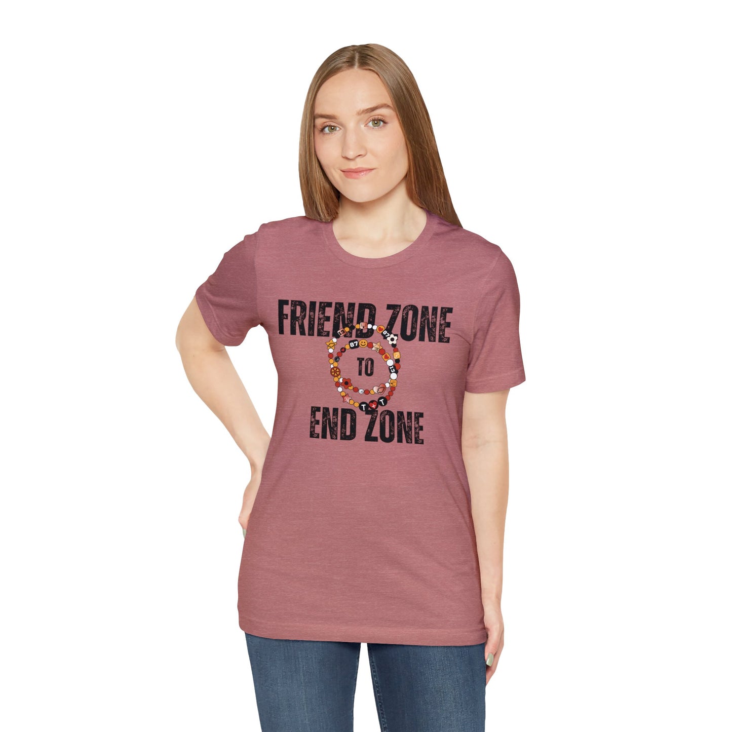 Friend Zone To The End Zone - Unisex Jersey Short Sleeve Tee