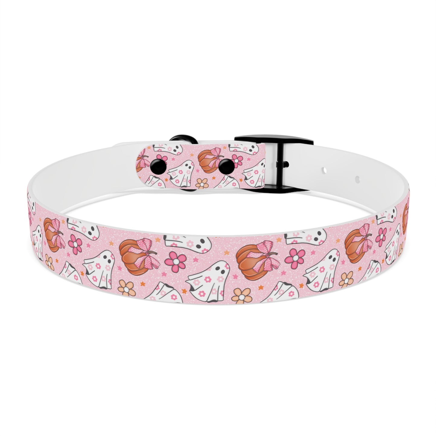 Pink Ghost  - Dog Collar