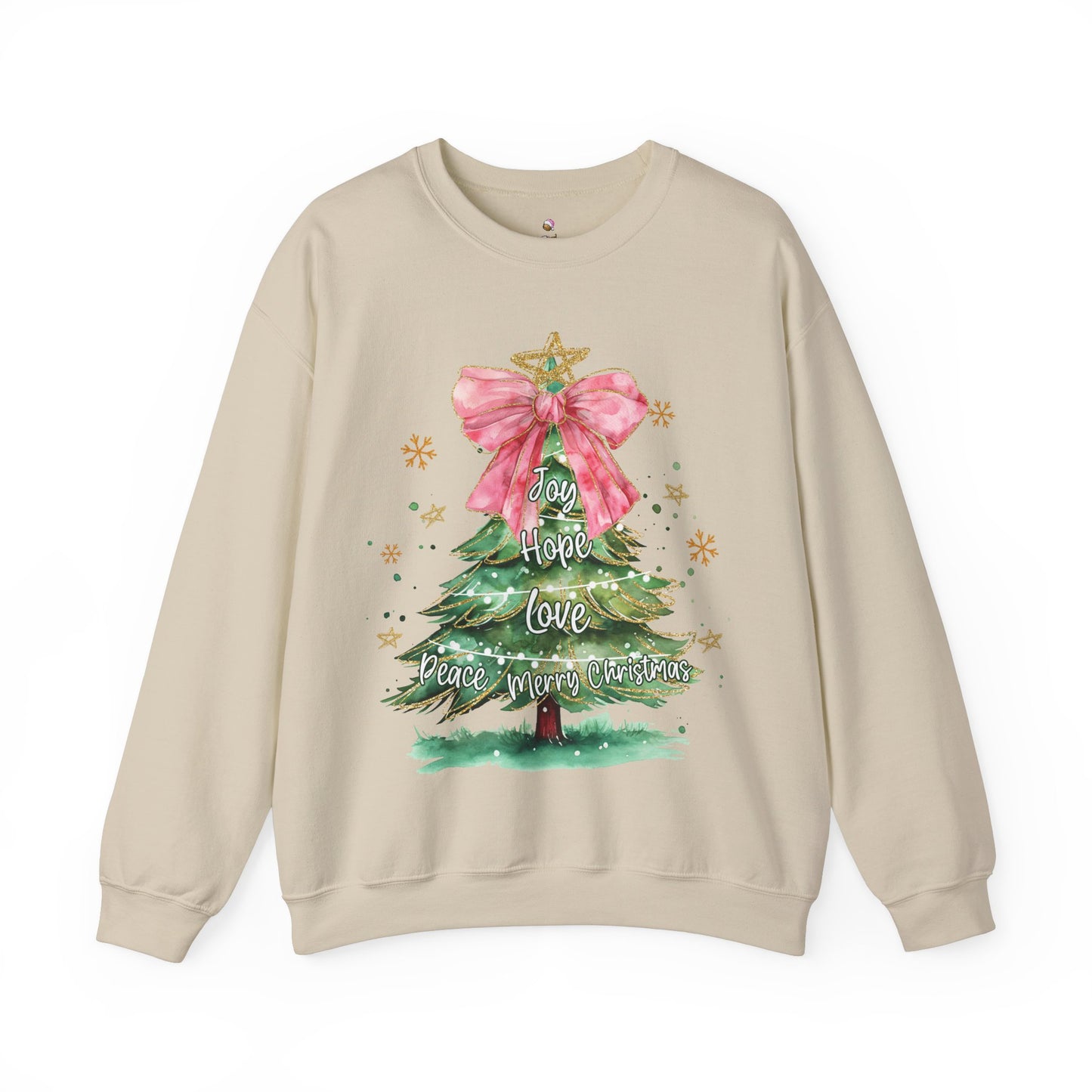 Joy Hope Tree Christmas Sweatshirt