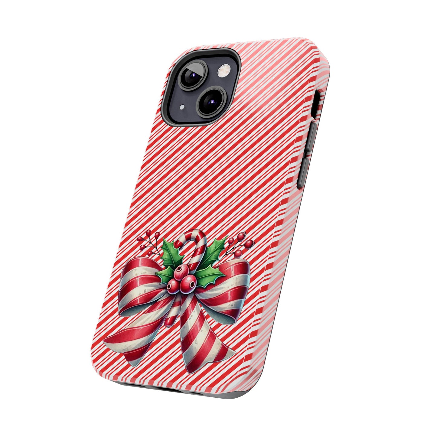 Candy Cane Bow - Christmas  -  Tough Phone Cases