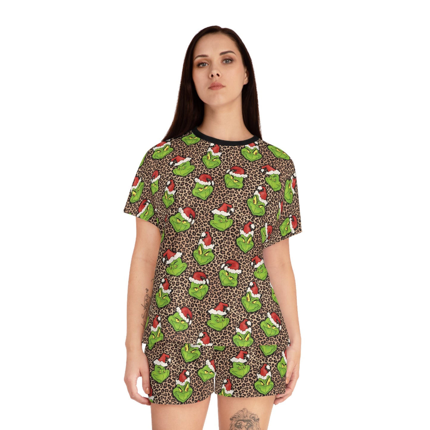 Leopard Grouch - Women's Short Pajama Set