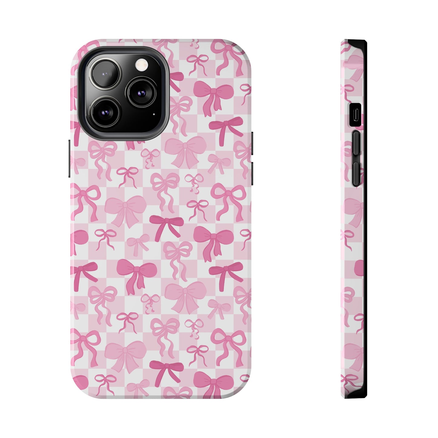 Coquette Pink Bow Girly - Tough Phone Cases