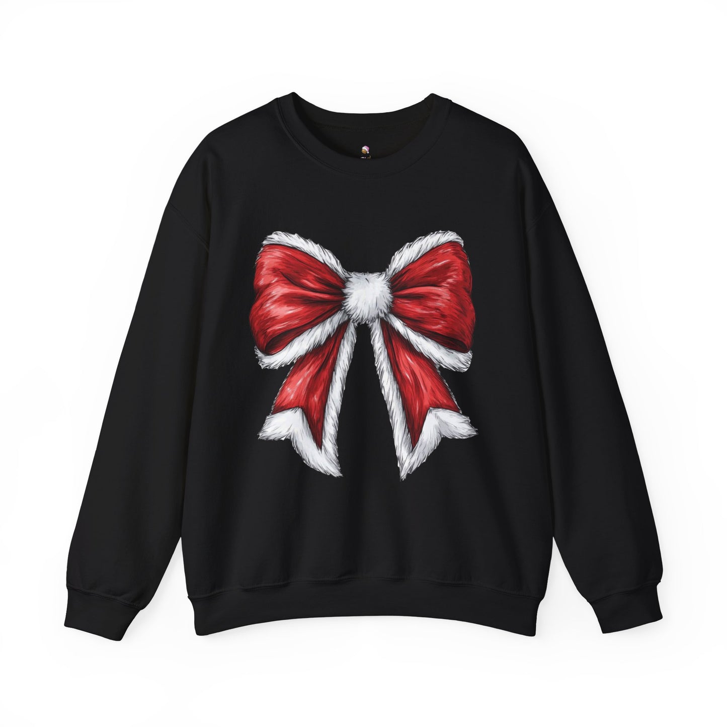 Christmas Santa Bow Coquette Sweatshirt