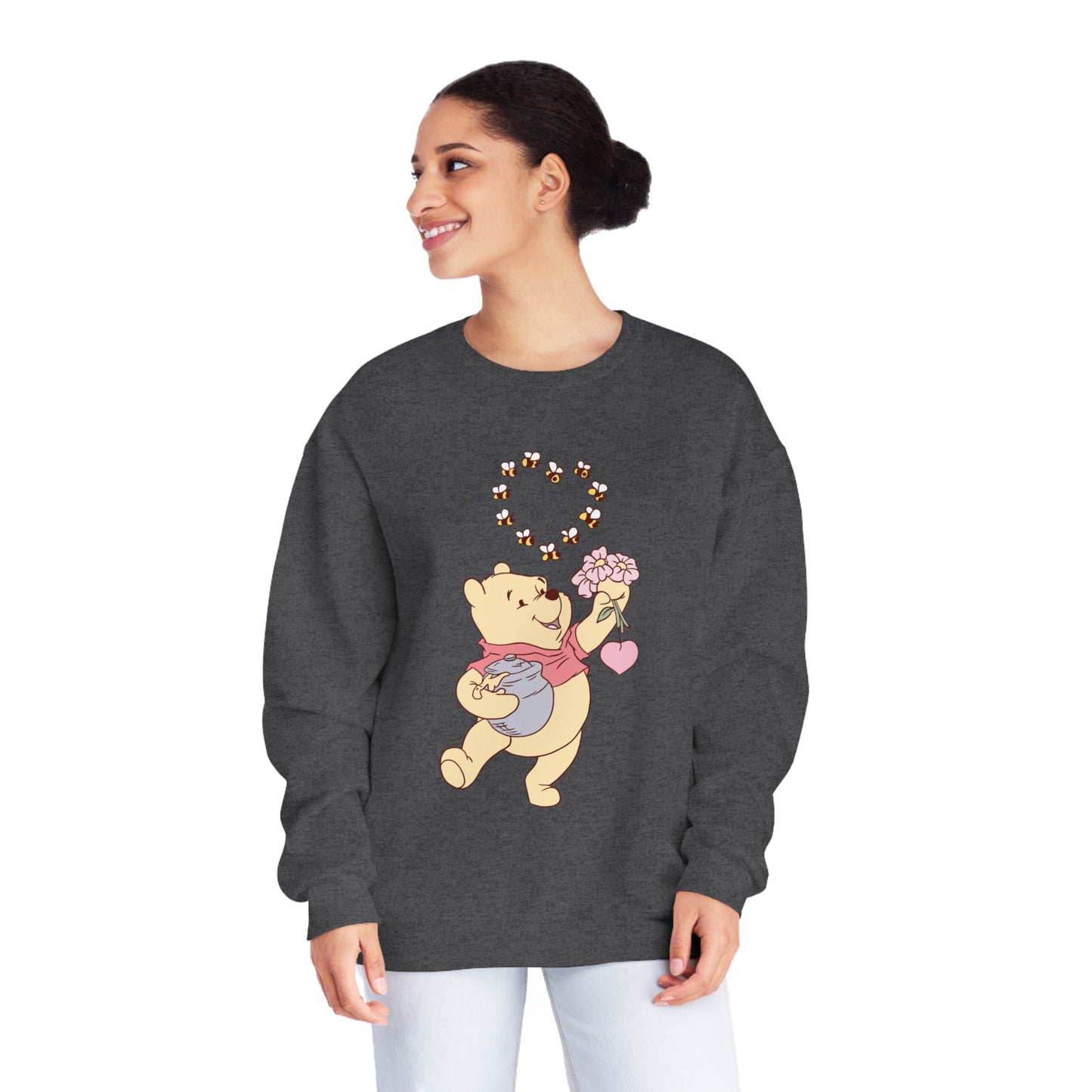 Honey Bee Heart - Unisex NuBlend® Crewneck Sweatshirt