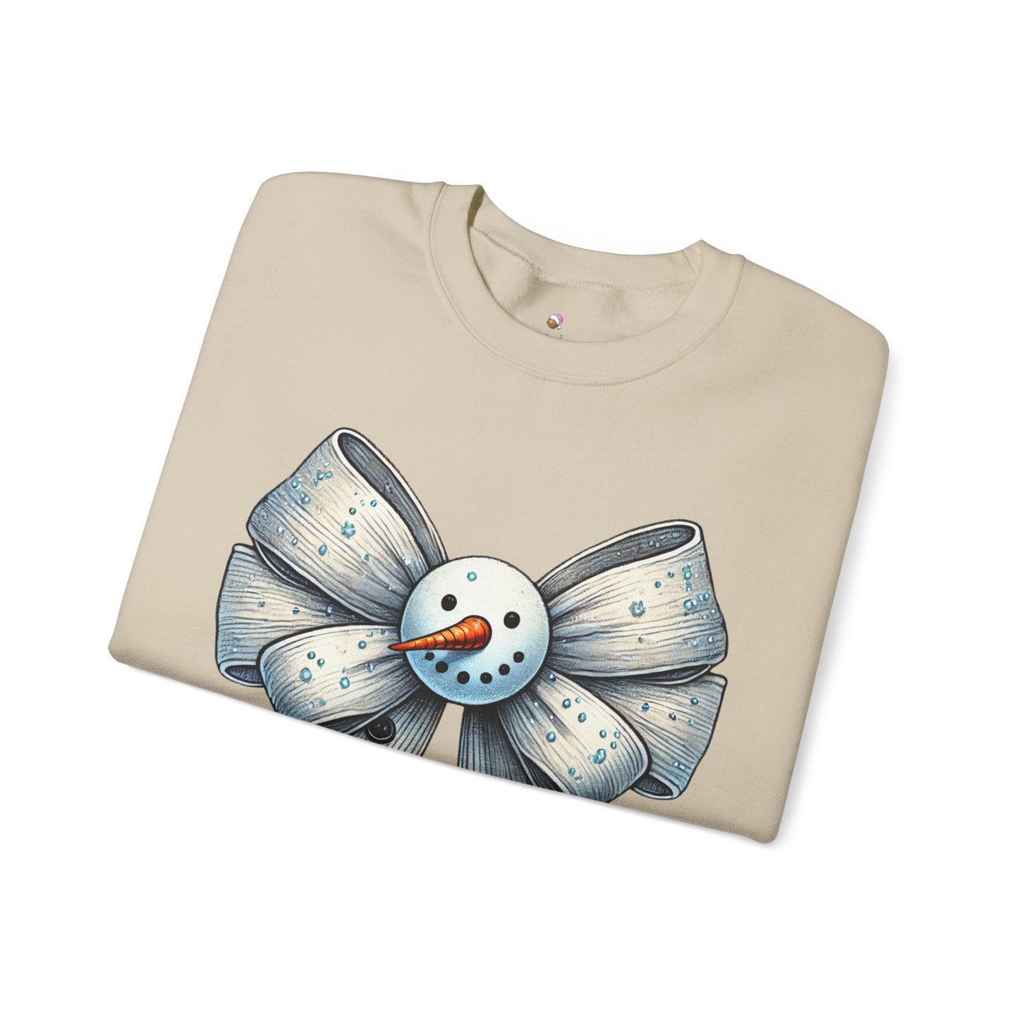 Frosty The Bowman Coquette Crewneck Christmas Sweatshirt