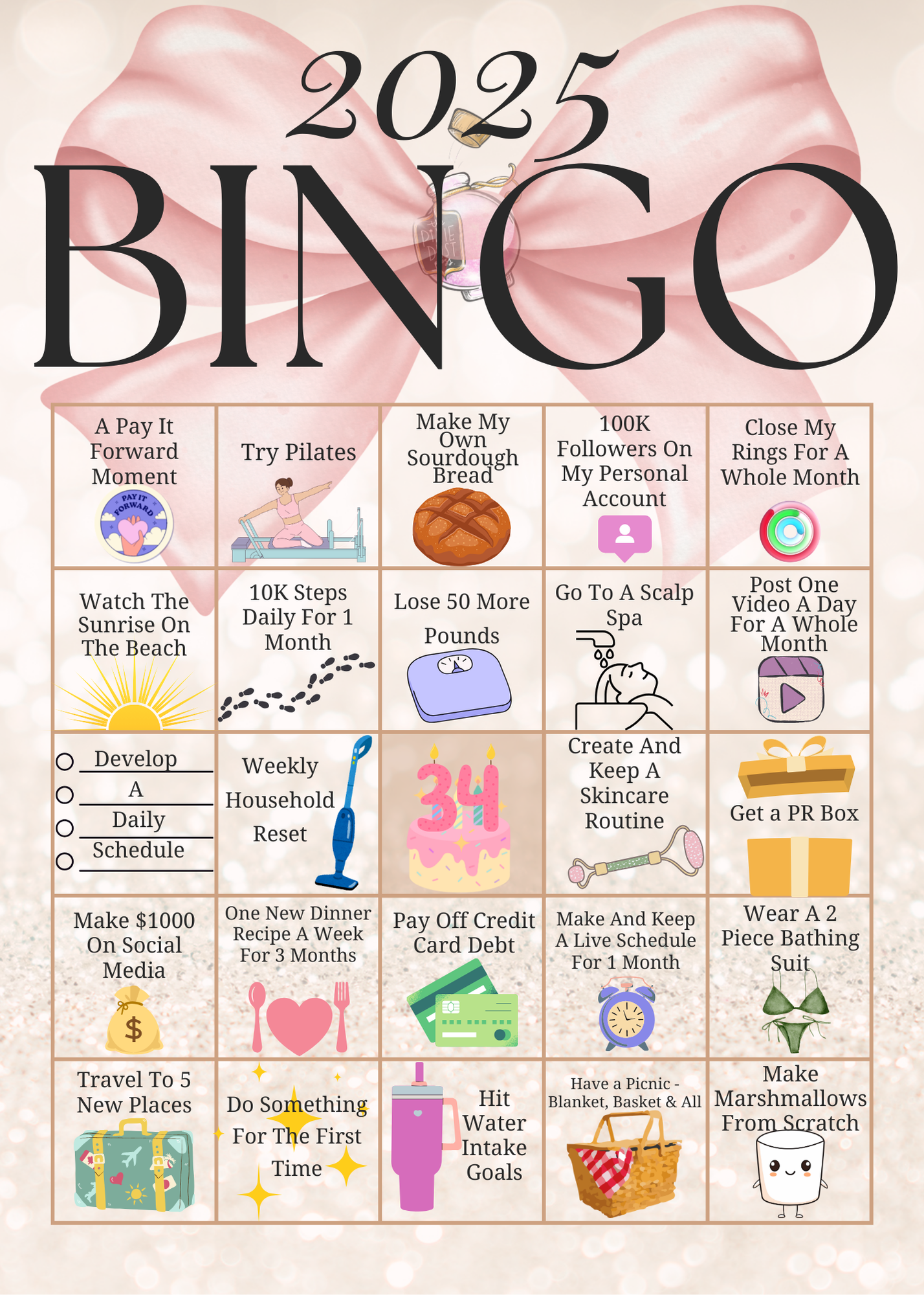 FREE - 2025 Digital Bingo Card