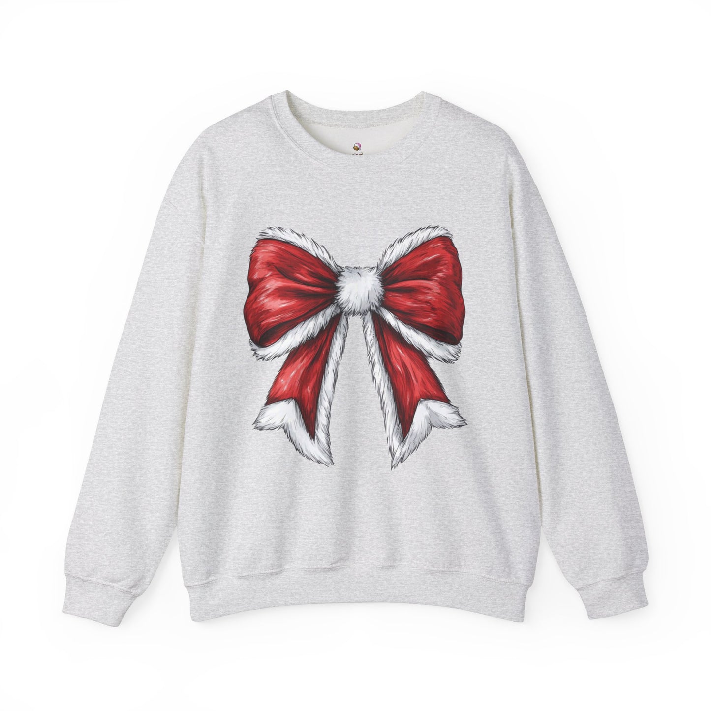 Christmas Santa Bow Coquette Sweatshirt