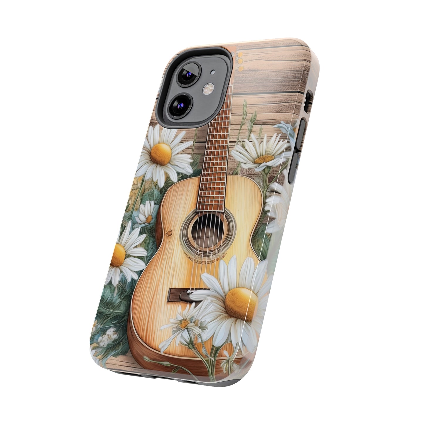 Guitar & Daisies - Tough Phone Cases