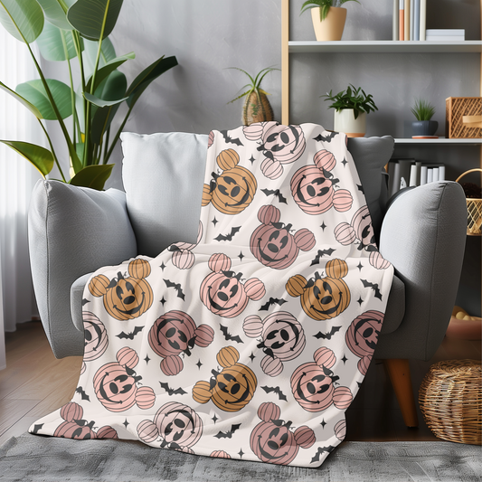 Mouse Pumpkin - Plush Blanket