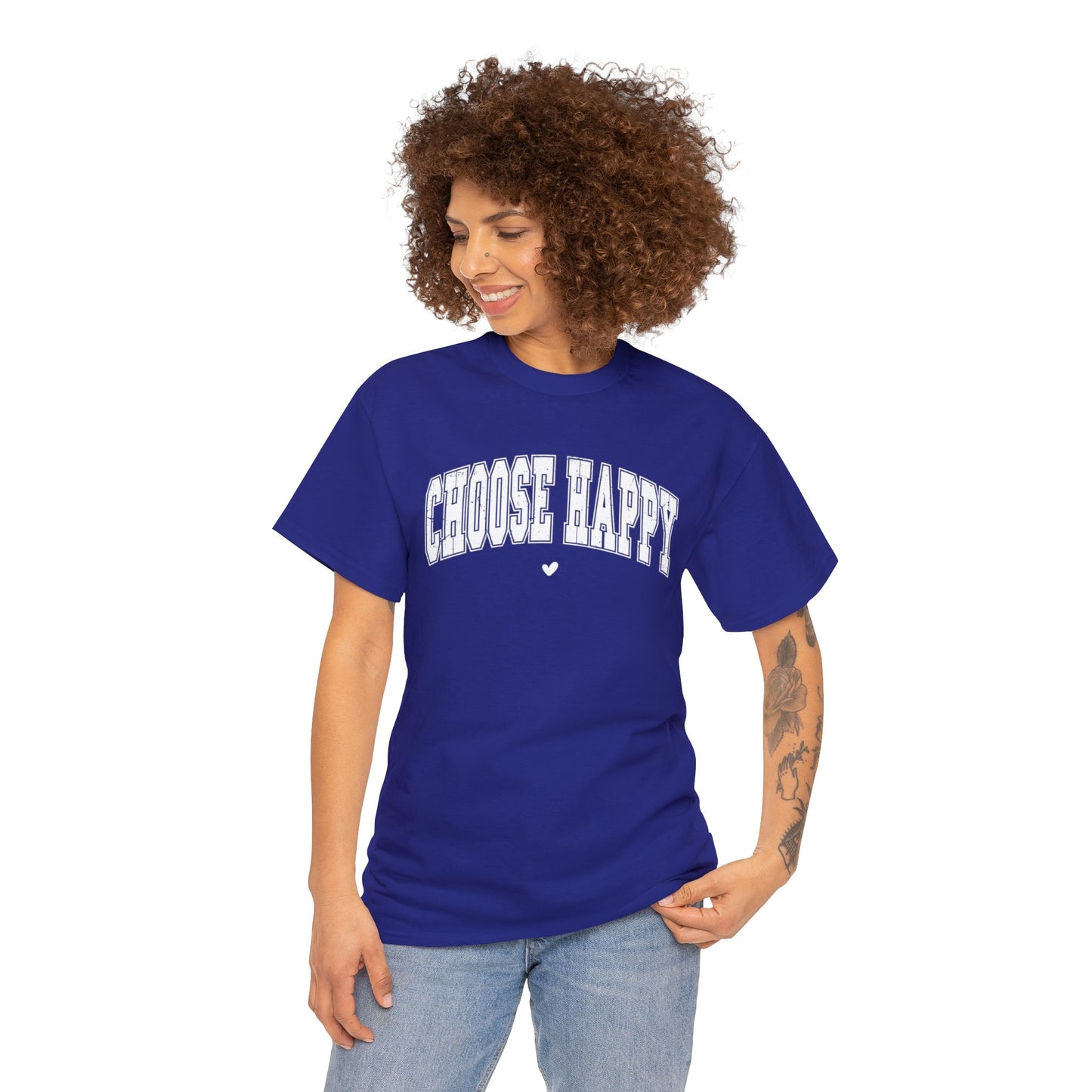 Choose Happy - Unisex Heavy Cotton Tee