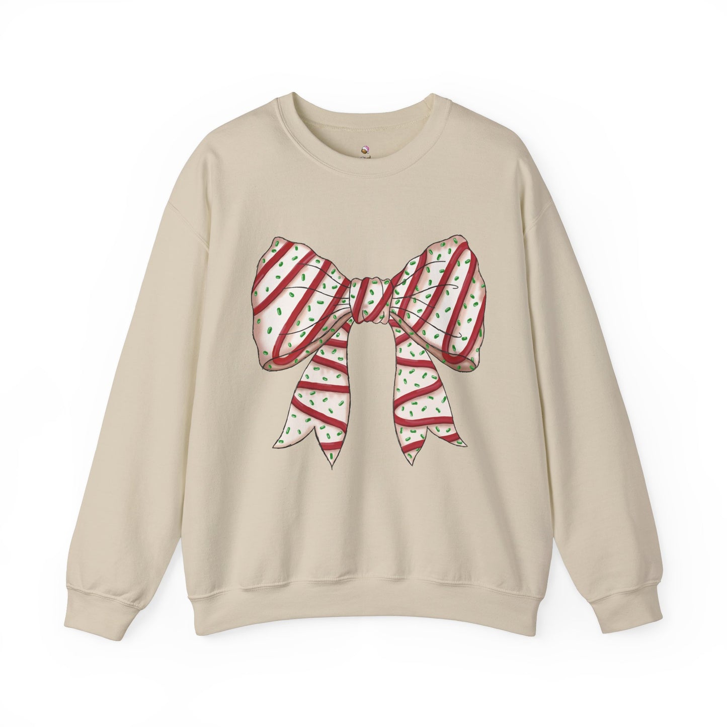 Christmas Snack Cake Coquette Crewneck Sweatshirt