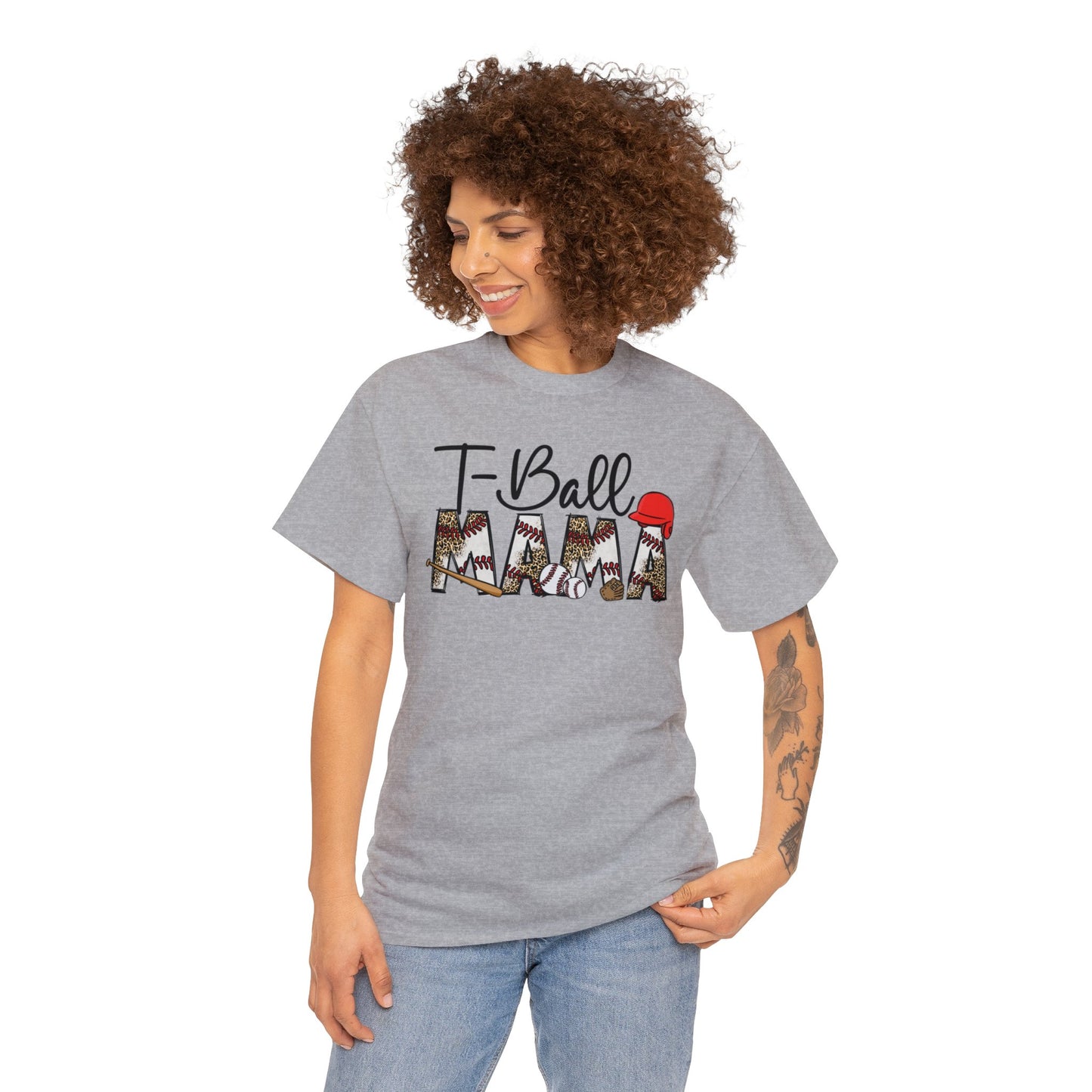 T-Ball Mama  - Unisex Heavy Cotton Tee