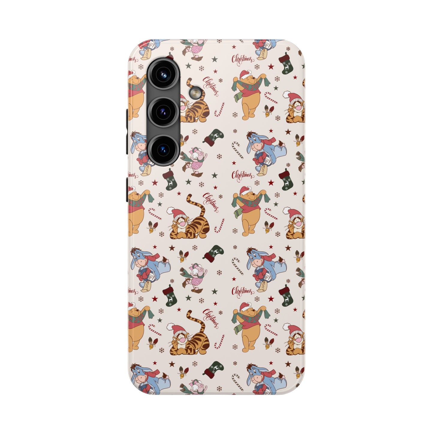 100 Acre Woods Christmas  -  Tough Phone Cases