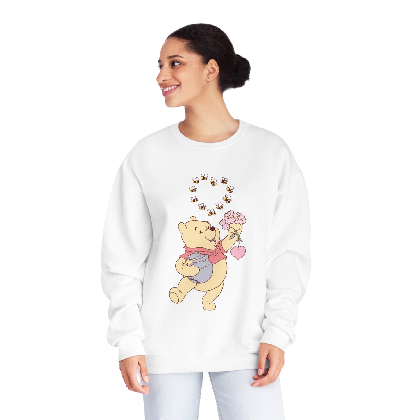 Honey Bee Heart - Unisex NuBlend® Crewneck Sweatshirt