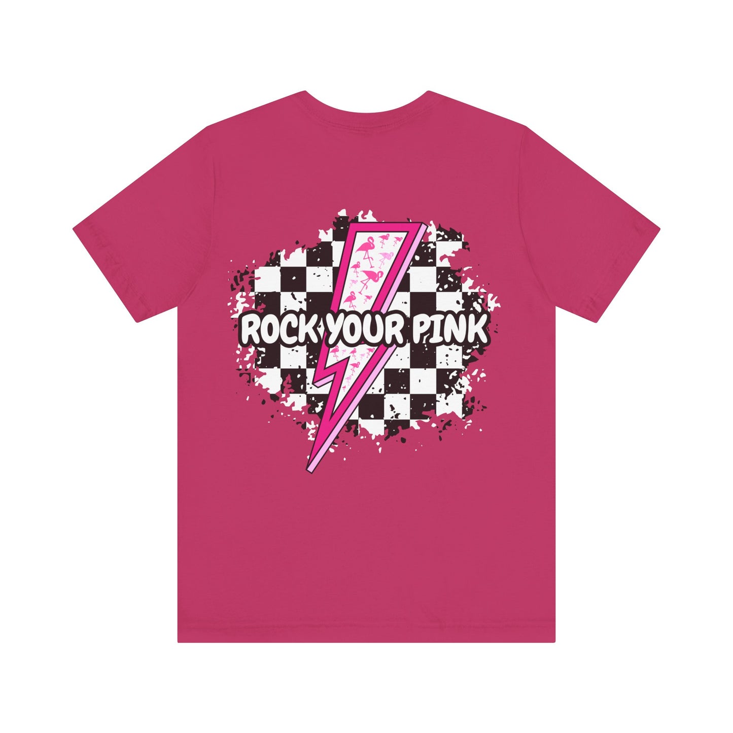 Checkered Rock Your Pink - Unisex Tee