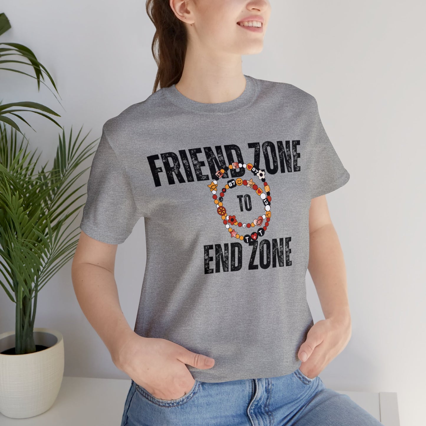 Friend Zone To The End Zone - Unisex Jersey Short Sleeve Tee