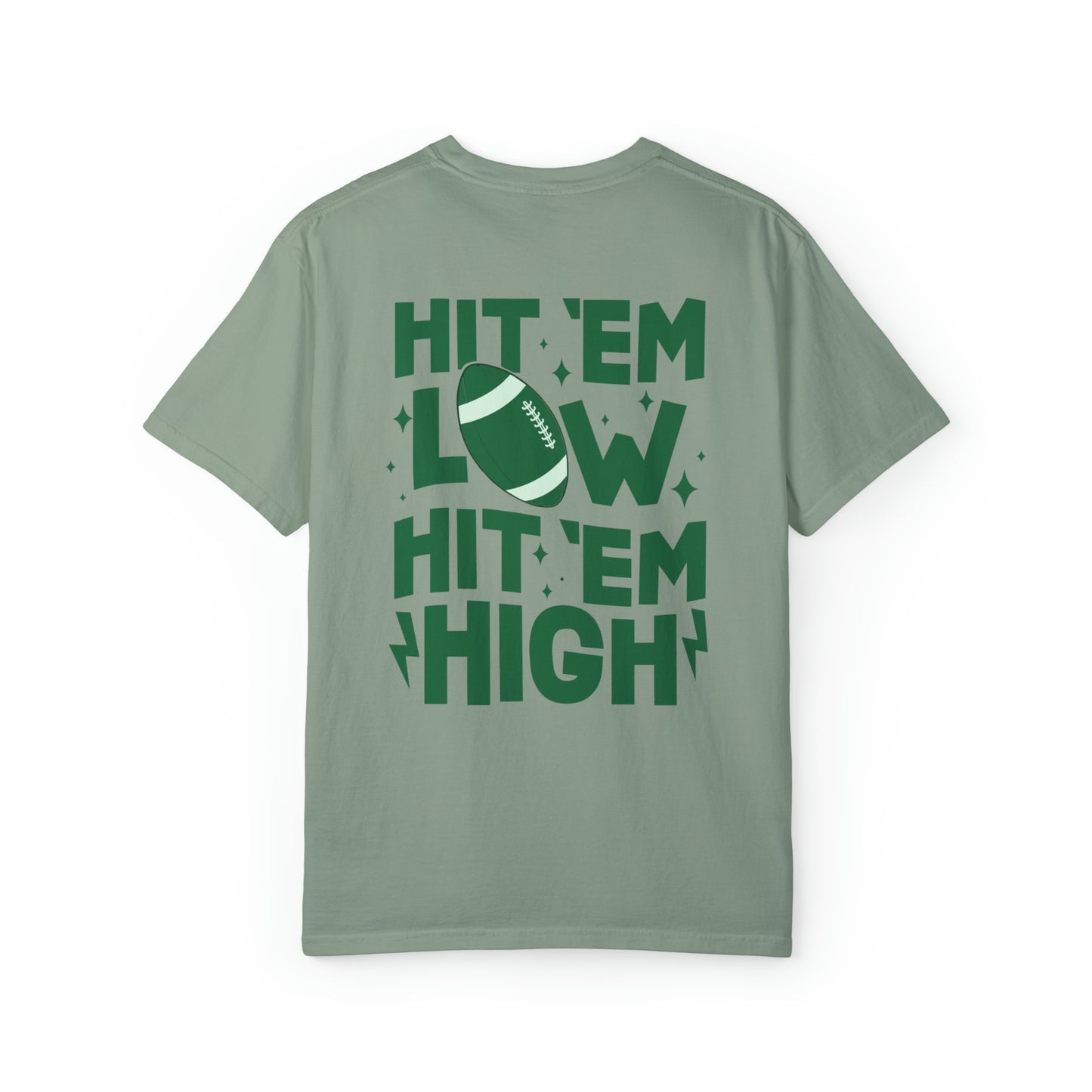 Hit Em High - Eagles - Comfort Colors - Unisex Garment-Dyed T-shirt