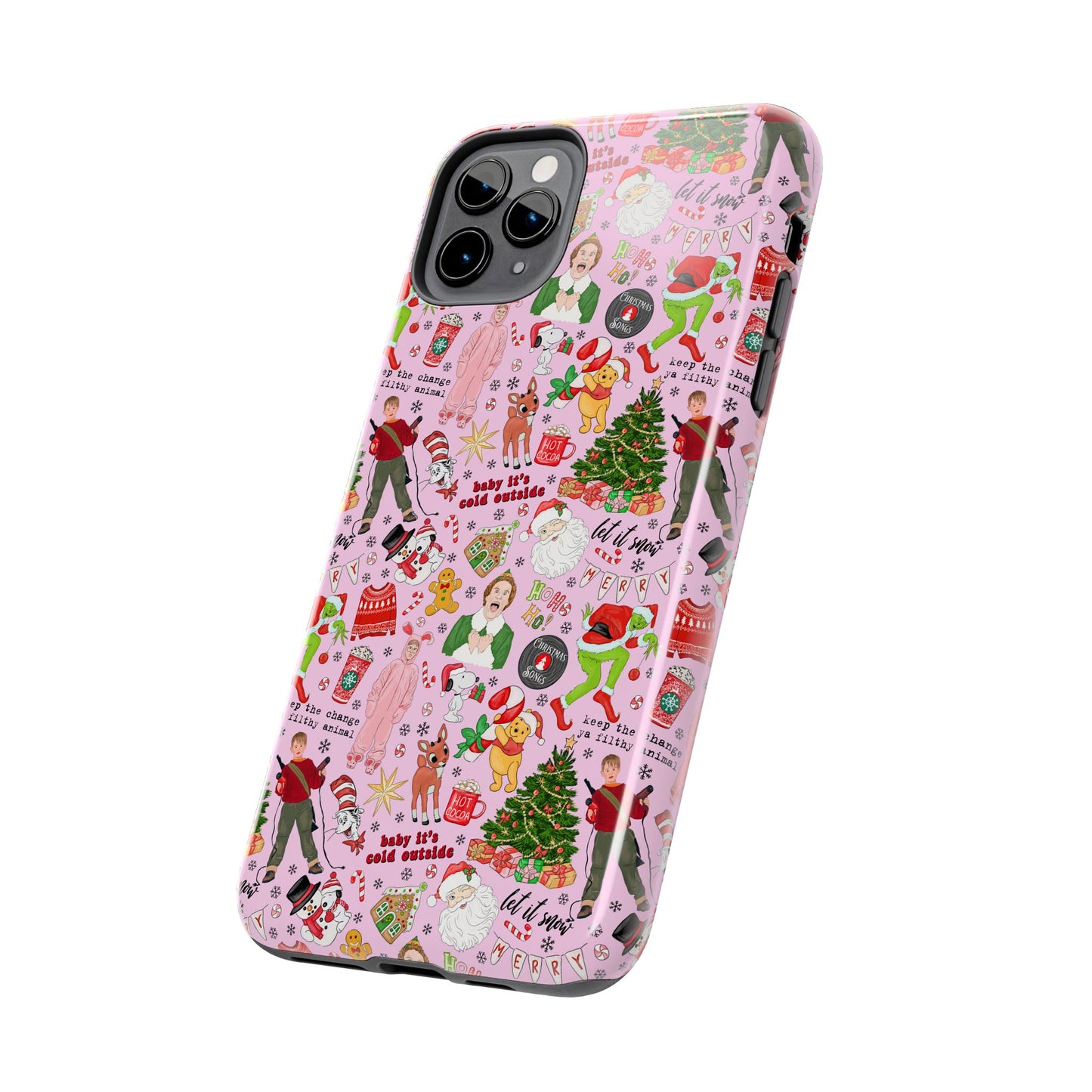 Pink Classic Christmas Movies  -  Tough Phone Cases