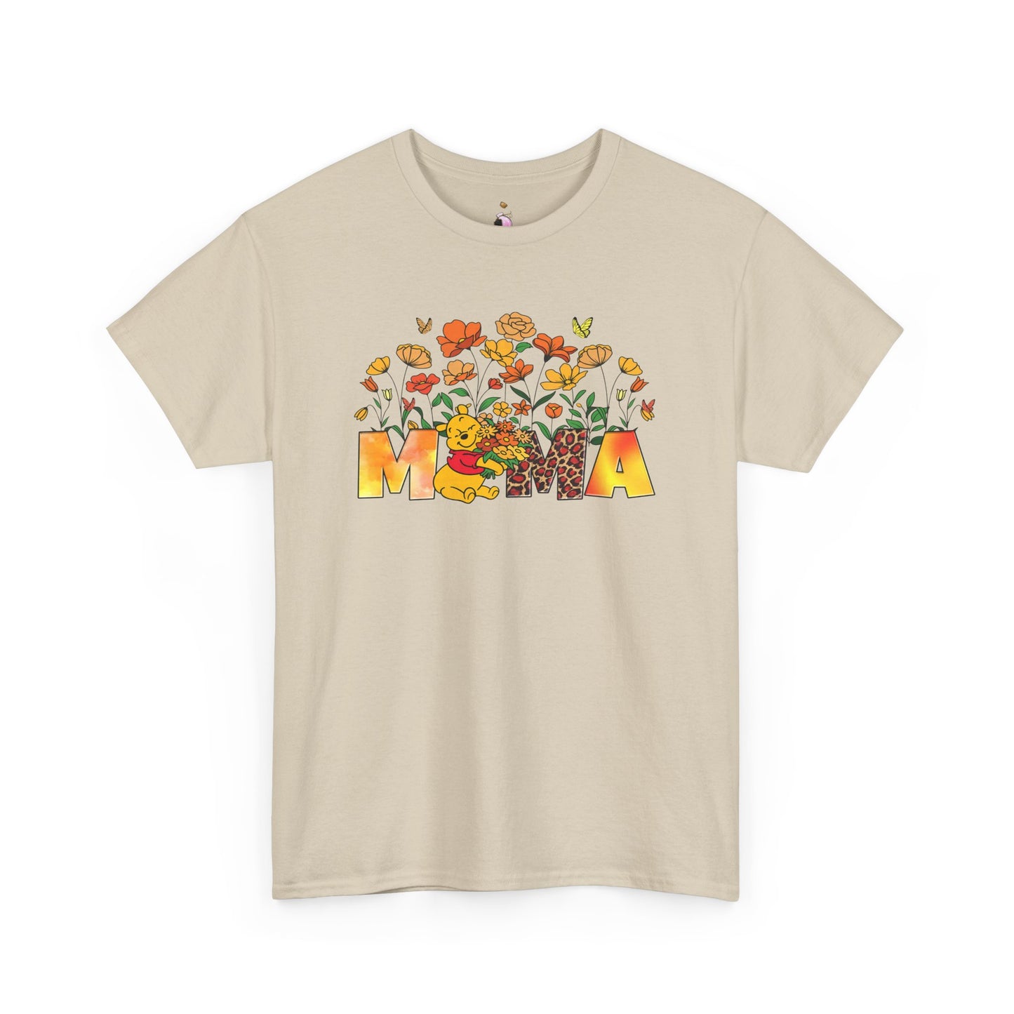 Pooh Floral Mama   - Unisex Heavy Cotton Tee