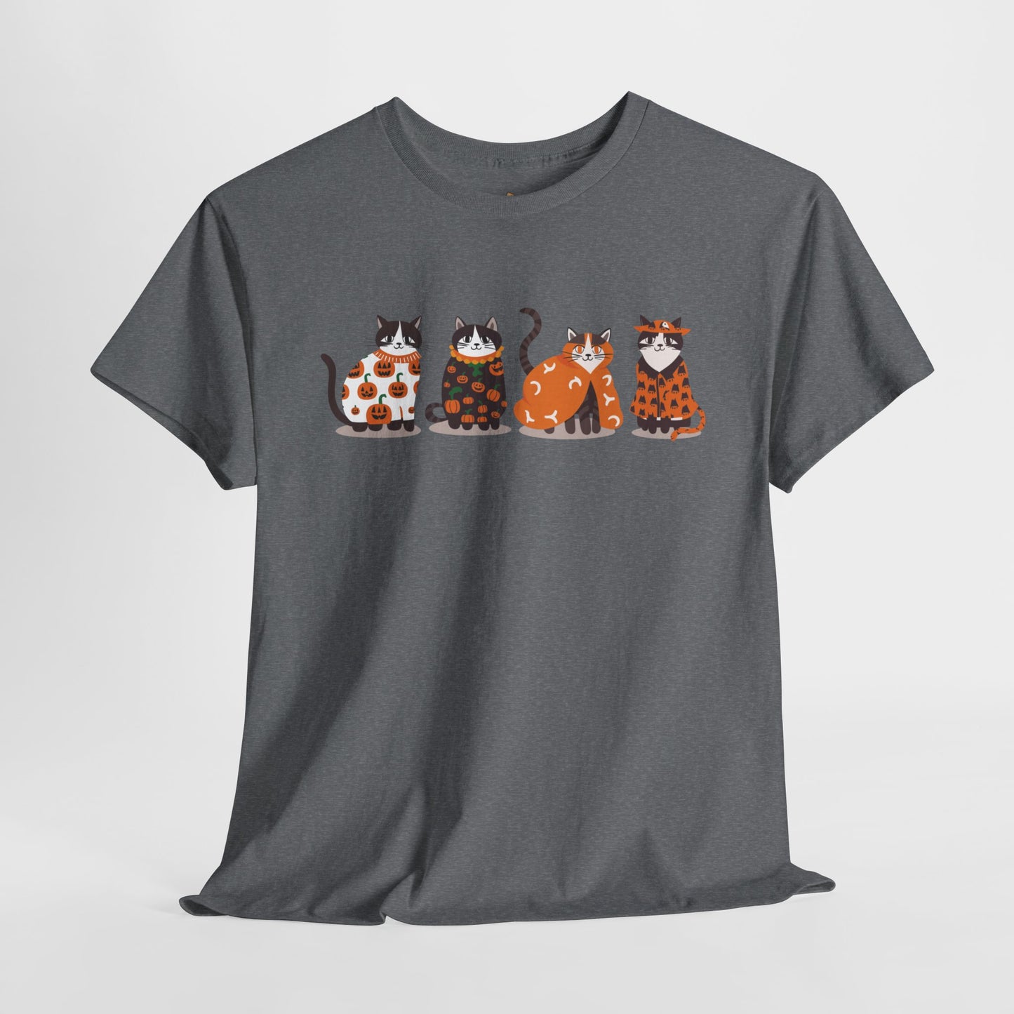 Halloween Kitties - Unisex Heavy Cotton Tee