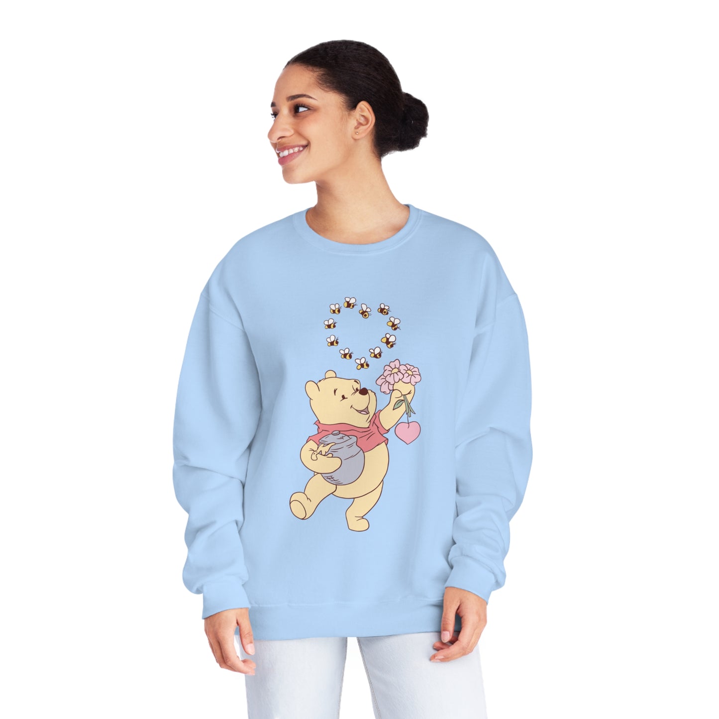 Honey Bee Heart - Unisex NuBlend® Crewneck Sweatshirt