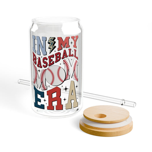 Baseball Mom Era  - Sipper Glass, 16oz