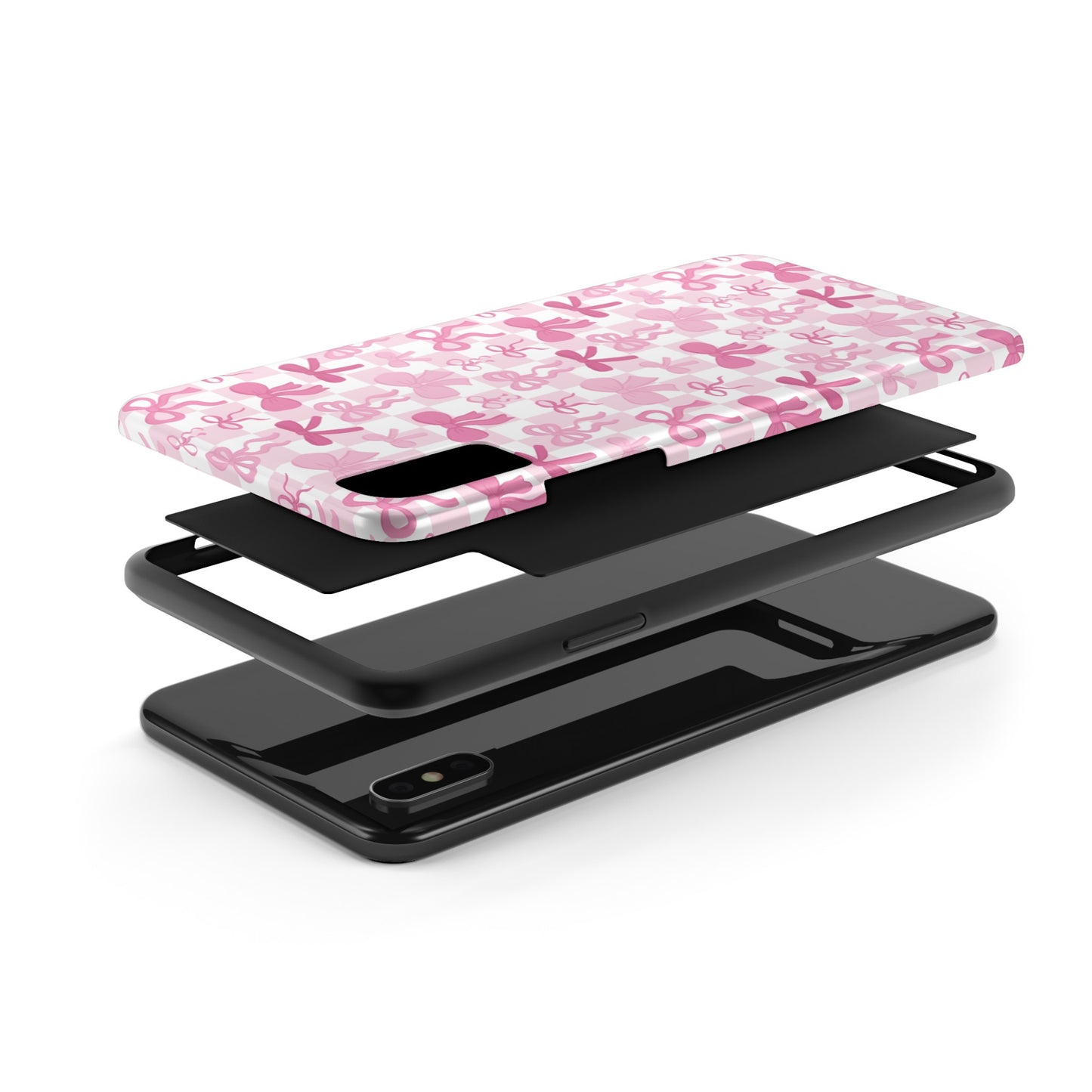 Coquette Pink Bow Girly - Tough Phone Cases