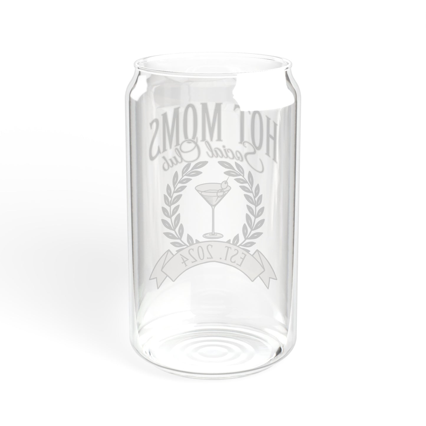 Hot Moms Social Club - Sipper Glass, 16oz