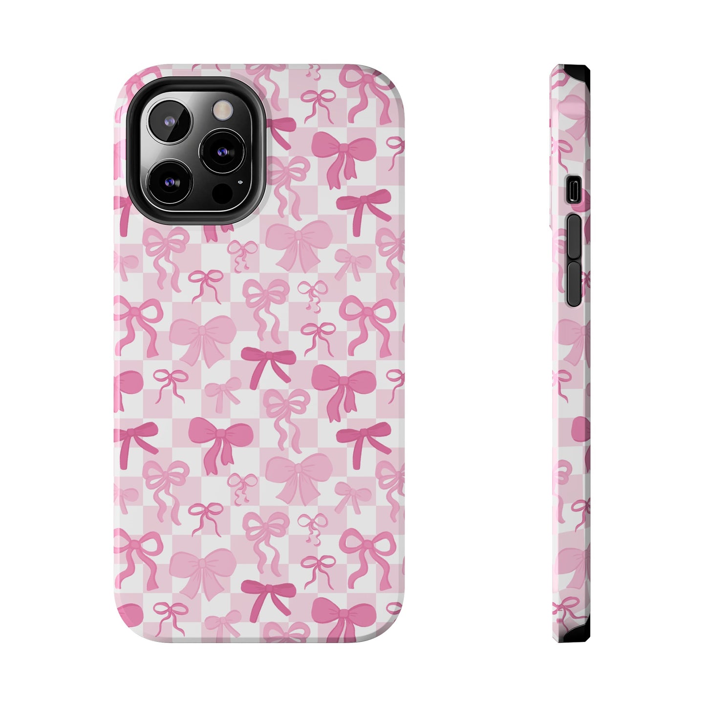 Coquette Pink Bow Girly - Tough Phone Cases