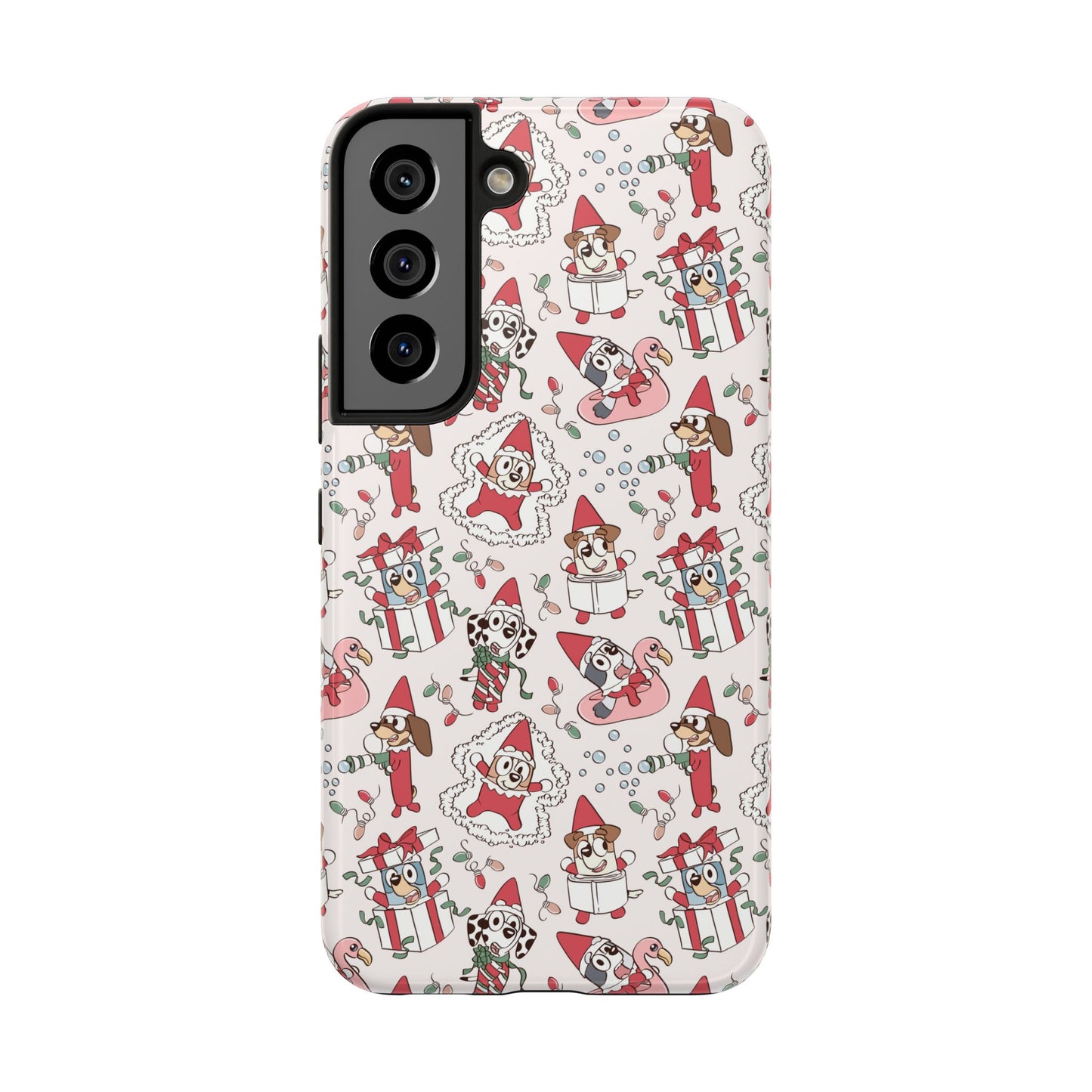 Christmas Blue Pup and Friends -  Tough Phone Cases